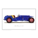 Alfa Romeo 8C 2300 (1933) Classic Car Oil Painting - Fine Art Print