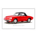 Alfa Romeo Duetto Spider (1967) Classic Car Oil Painting - Fine Art Print