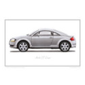Audi TT Coup� Classic Car Oil Painting - Fine Art Print