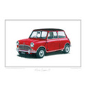 Austin Mini Cooper S Classic Car Oil Painting - Fine Art Print