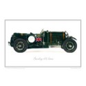 Bentley 4 1/2-litre Classic Car Oil Painting - Fine Art Print