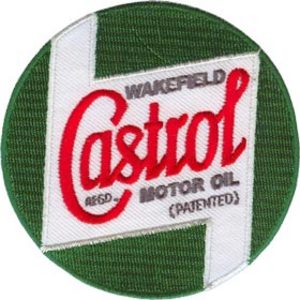 Castrol 75mm Diameter Vintage Embroidered Patch