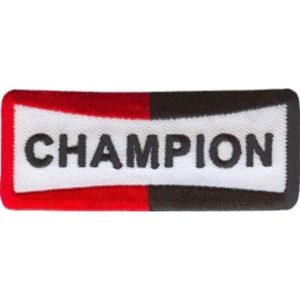 Champion 75mm x 30mm Vintage Embroidered Patch