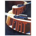 FIAT MOTOR CAR VINTAGE STYLE METAL ADVERTISING WALL SIGN RETRO ART