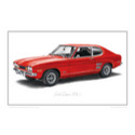 Ford Capri Mk1 Classic Car Oil Painting - Fine Art Print
