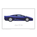 Jaguar XJ220 Classic Car Oil Painting - Fine Art Print