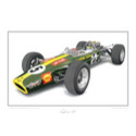 Lotus 49 Classic Car Oil Painting - Fine Art Print