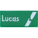 Lucas 75mm x 30mm Vintage Embroidered Patch
