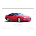 Nissan 300ZX Classic Car Oil Painting - Fine Art Print