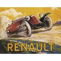 RENAULT MOTORCAR VINTAGE STYLE METAL ADVERTISING WALL SIGN RETRO ART