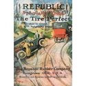 REPUBLIC STAGGARD TREAD METAL ADVERTISING WALL SIGN RETRO ART