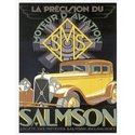 SALMSON MOTOR CAR VINTAGE STYLE METAL ADVERTISING WALL SIGN RETRO ART
