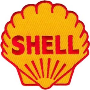Shell 75mm Diameter Vintage Embroidered Patch