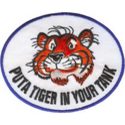 Tiger 75mm x 60mm Vintage Embroidered Patch