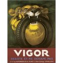 VIGOR MOTOR CAR VINTAGE STYLE METAL ADVERTISING WALL SIGN RETRO ART